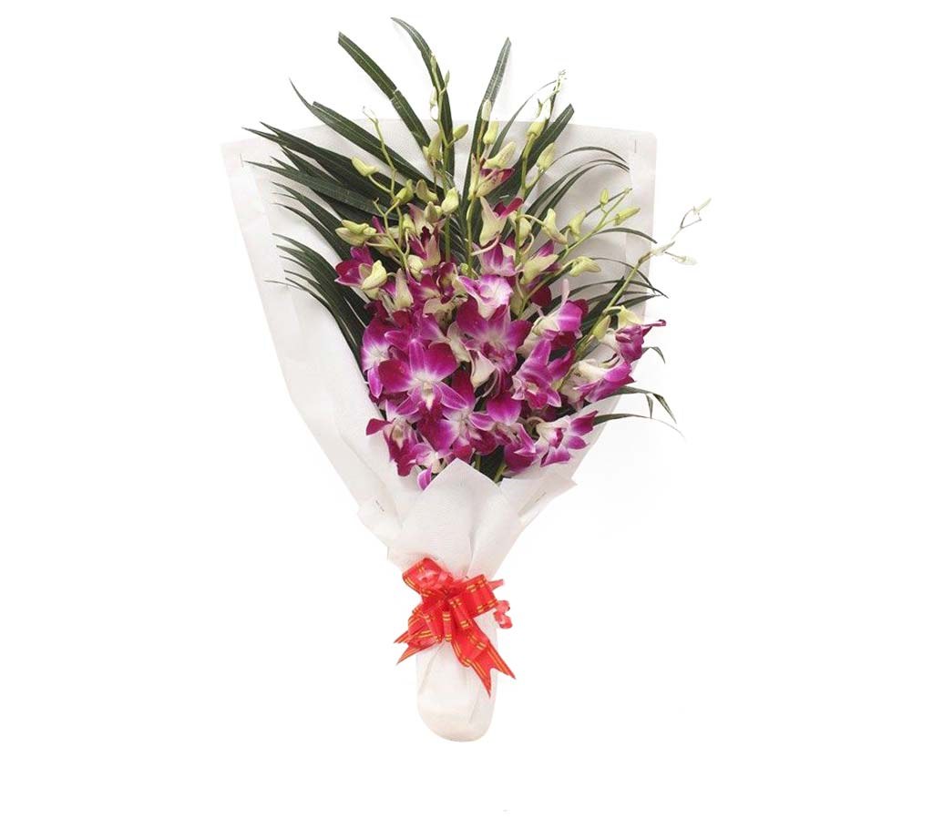 Purple Orchid হ্যান্ড বুকে (তাজা ফুল) বাংলাদেশ - 318799