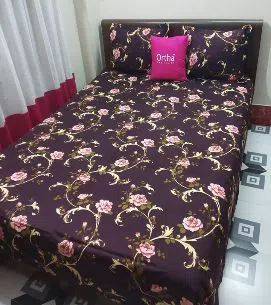 Ortha Twill Multicolour Cotton Twill Printed Bedcover Set - OT-312