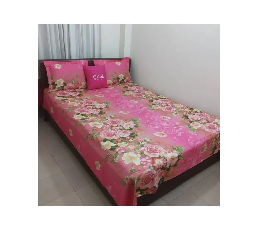 Ortha Twill Multicolour Cotton Twill Printed Bedcover Set - OT-313