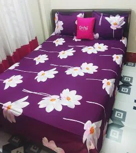 Ortha Twill Multicolour Cotton Twill Printed Bedcover Set - OT-323