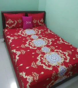 Ortha Twill Multicolour Cotton Twill Printed Bedcover Set - OT-325