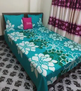 Ortha Twill Multicolour Cotton Twill Printed Bedcover Set - OT-327