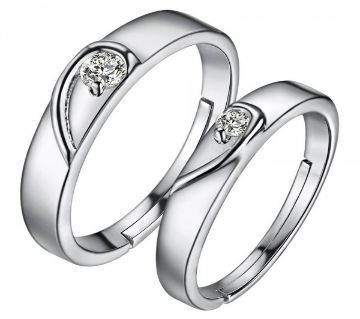 VALENTINES SPECIAL ELEGANT IMITATION DIAMOND COUPLE RING