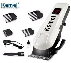 Kemei KM-809A Digital Electric Rechargeable Hair Clipper Trimmer
