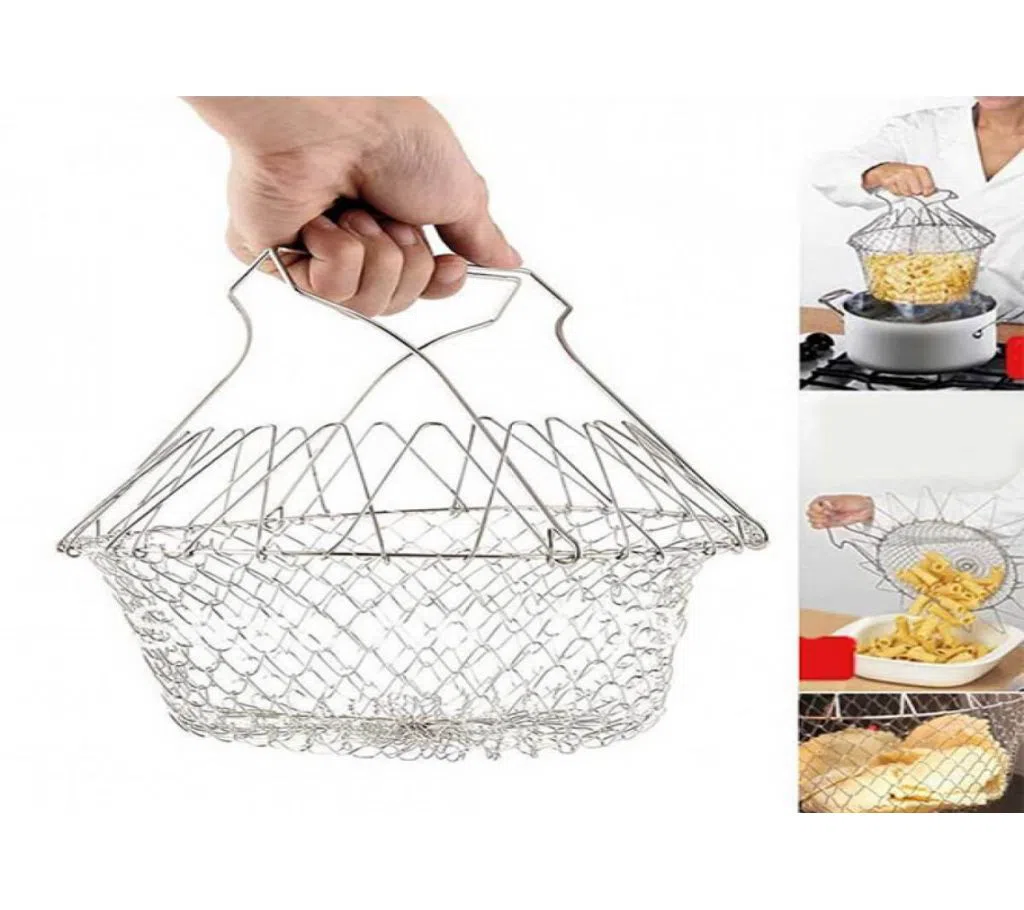 Foldable grill for cooking Magic Kitchen Chef Basket