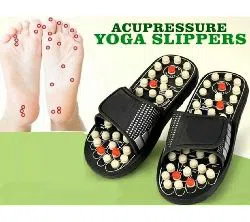 Foot Massage Slippers Black