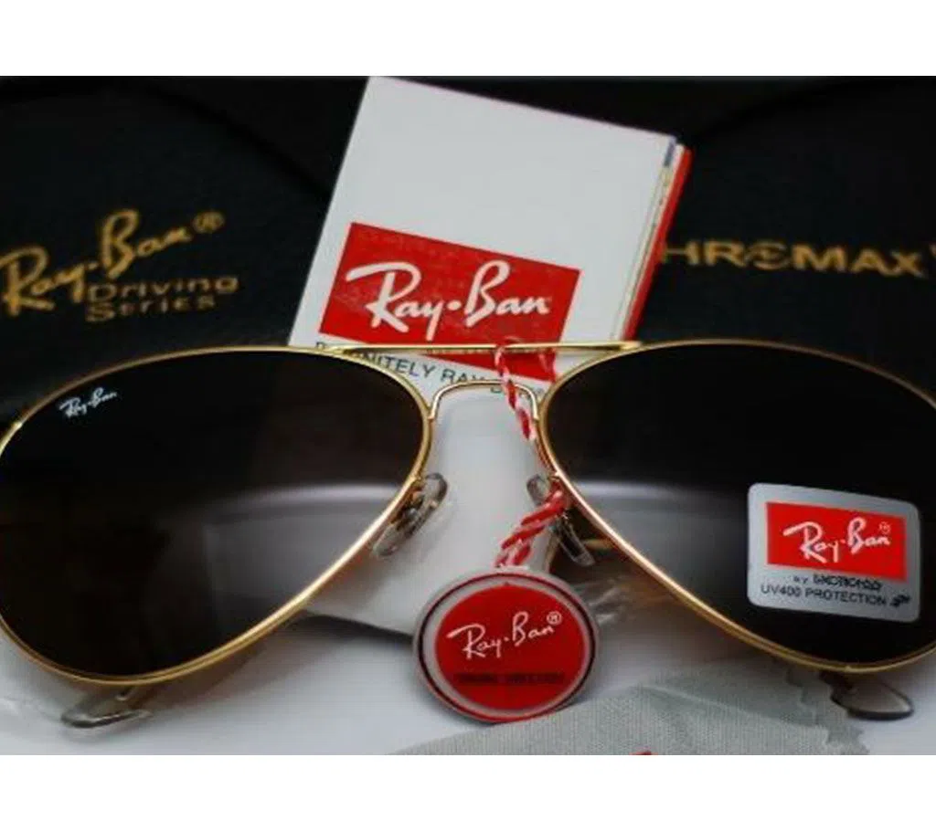 Ray-Ban Black and Blue Metal Sunglass for Men ( Box Free)