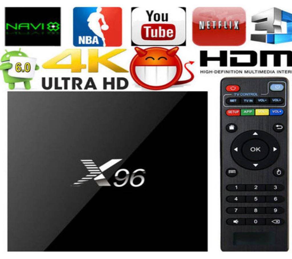X96 1G+8G 4K Android টিভি বক্স বাংলাদেশ - 784262