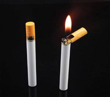 Refillable Butane Gas Flint Cigarette shaped lighter 
