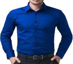 FULL SLEEVE SOLID NAVY BLUE COLOUR SHIRT FOR ,,MAN