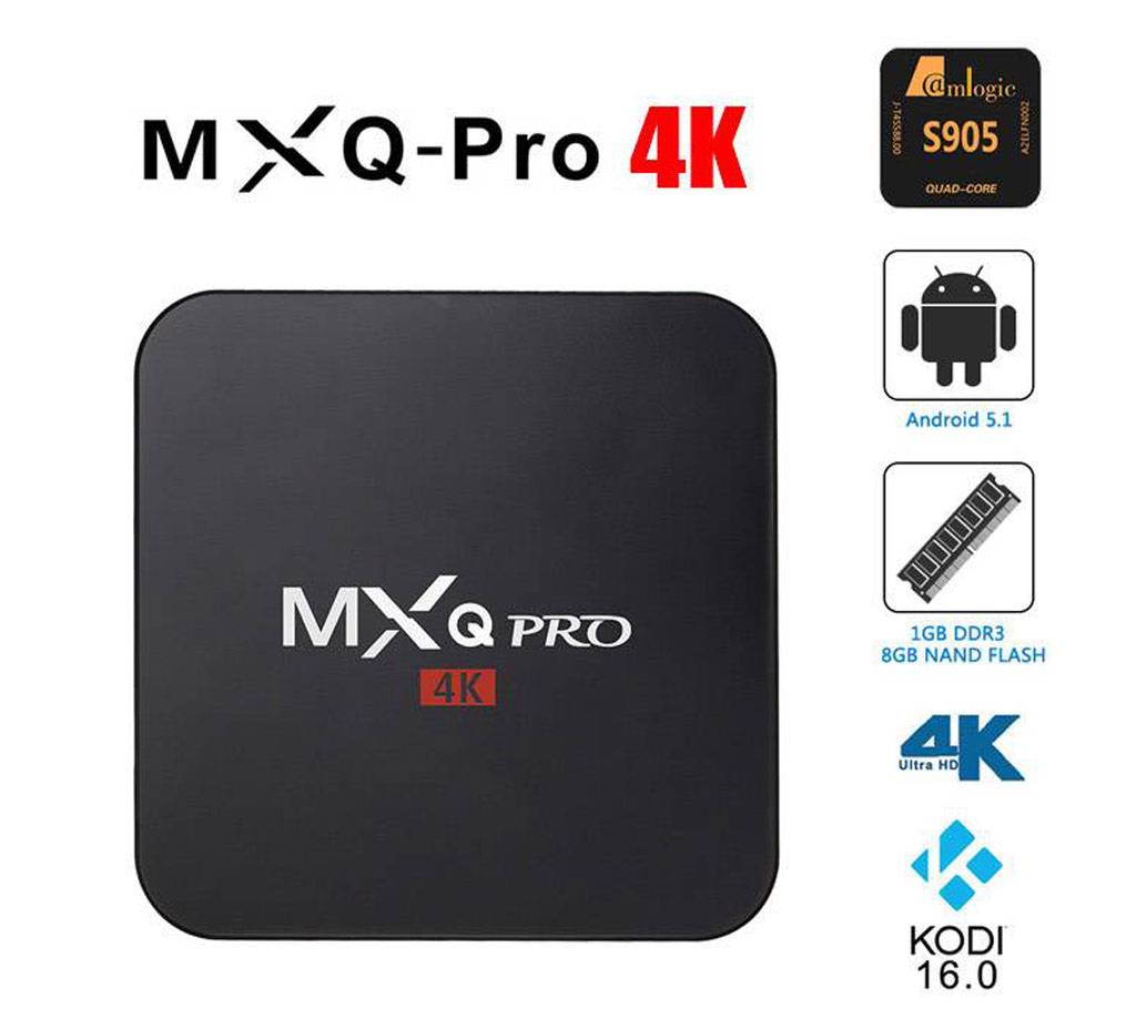 MXQ PRO 4K অ্যান্ড্র্য়েড স্মার্ট টিভি বক্স বাংলাদেশ - 453767