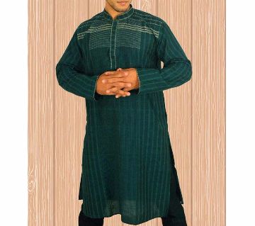 Hand-Loom Semi Long Cotton Punjabi