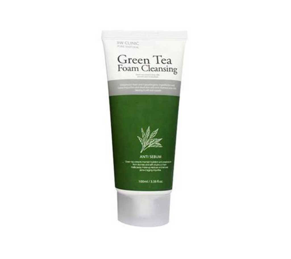 Green tea Foam Cleansing ফেস ওয়াশ (3w Clinic) বাংলাদেশ - 592599