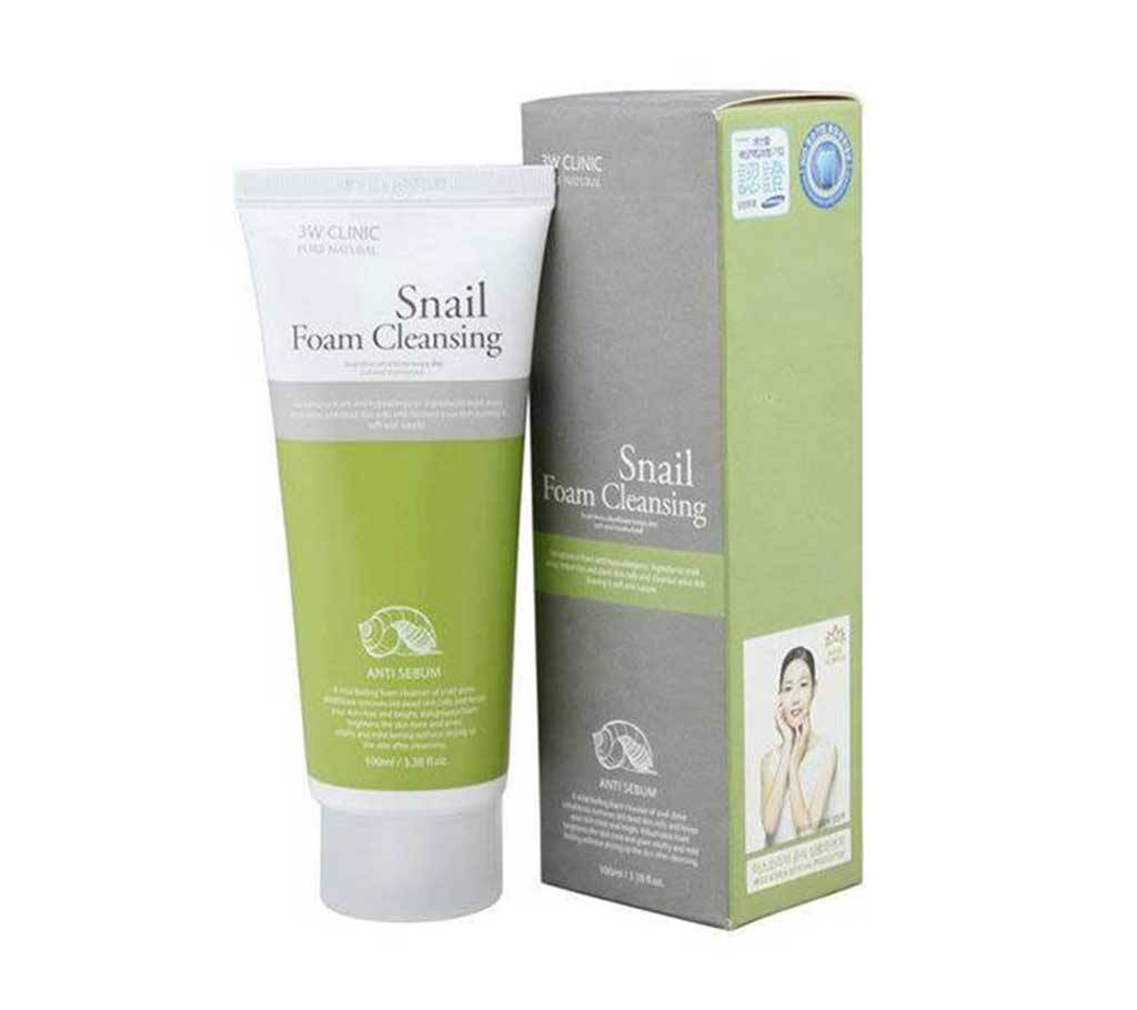 Snail Foam Cleansing ফেস ওয়াশ (3w Clinic) বাংলাদেশ - 592601