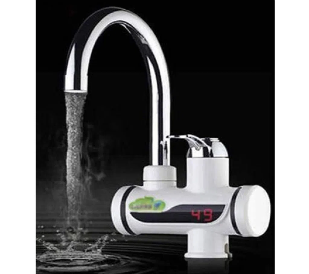 Hot water tap LED display