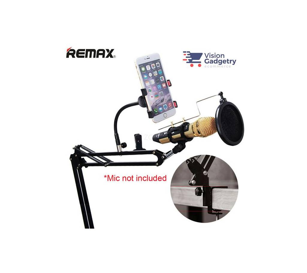 Remax RM-KO2 Microphone & RM-CK100 মোবাইল রেকর্ডিং স্টুডিও সেট বাংলাদেশ - 889840