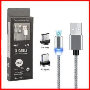 2 in 1 USB Magnetic Fast Carger Cable
