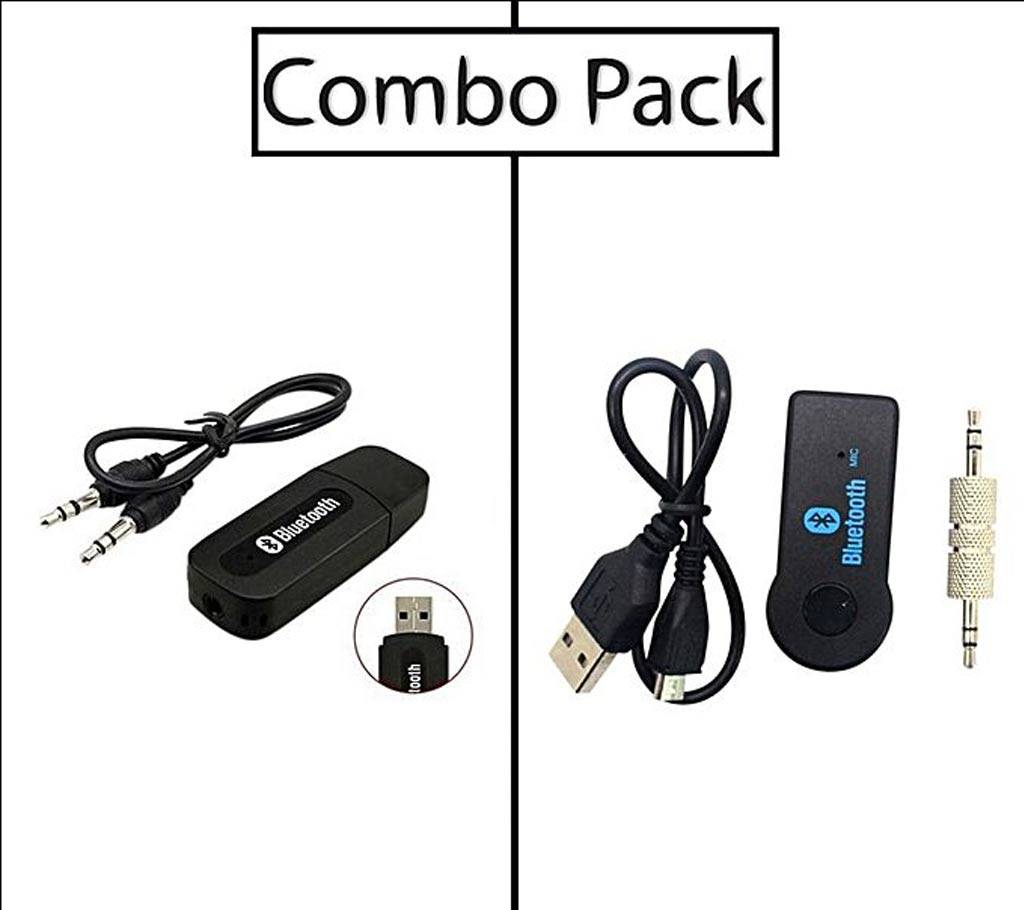 Combo of Bluetooth Music Receiver with Hands free বাংলাদেশ - 629944