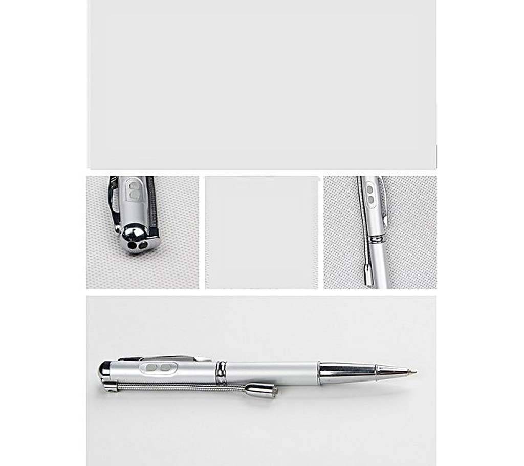 5-in-1 Multifunctional Pen With Metal Box - Silver বাংলাদেশ - 634488