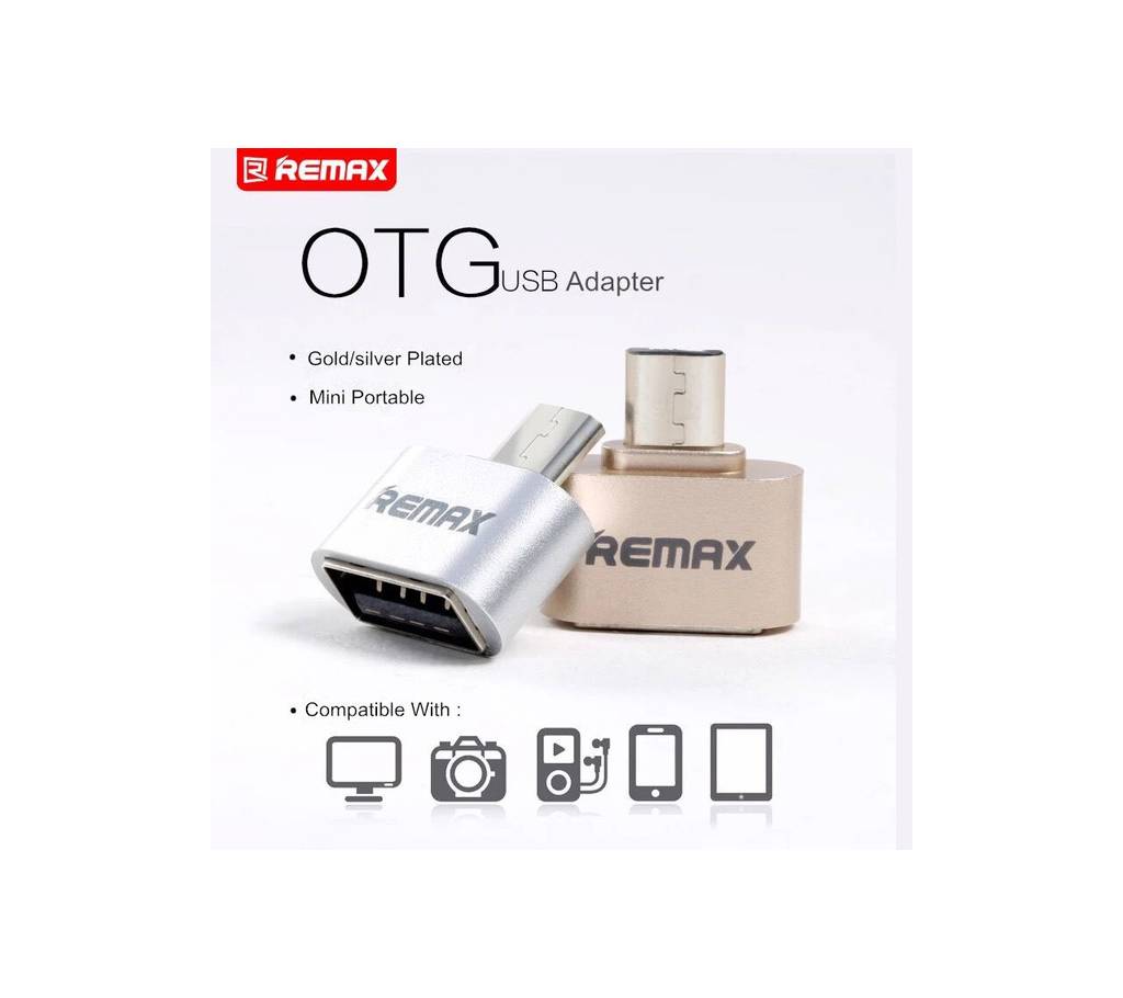 REMAX Mobile Phone এডাপ্টার  OTG USB Plug Adapter Converter Micro USB to USB বাংলাদেশ - 741737