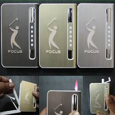 Focus Cigarette Lighter & Case 