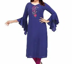 D_160 Stitched Linen Kurti for Womens