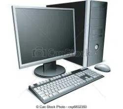 Pc with monitor full set