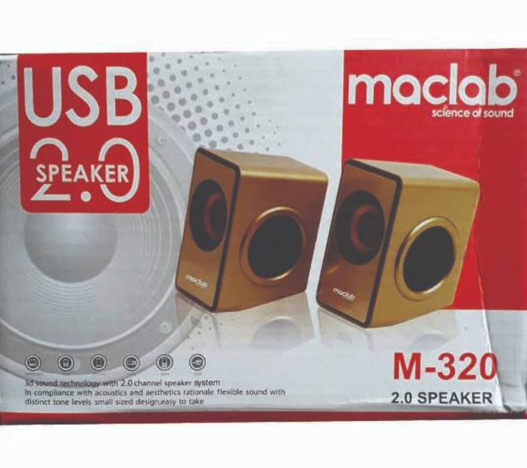 Maclab M-320 USB Laptop Speaker বাংলাদেশ - 682710