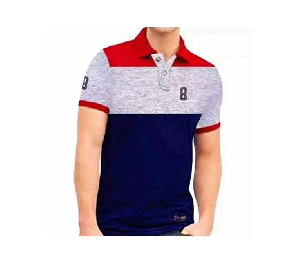 Half Sleeve Multi Color Polo Shirt For Men 