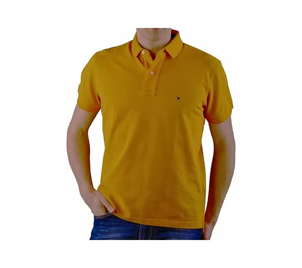 Half Sleeve Solid Color Polo Shirt For Men 