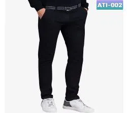 Black colour gabadding pant for men