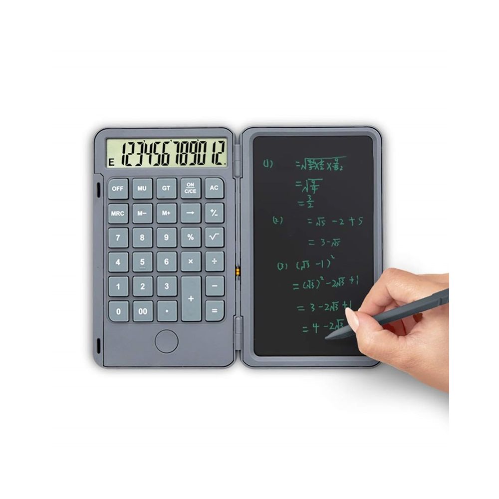Rechargeable Desktop Calculator with Writing Tablet and Touch Pen 