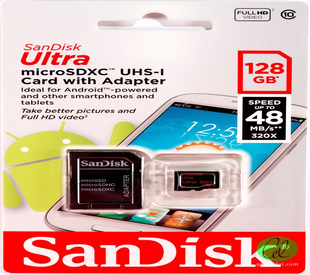 SANDISK 128 GB মেমোরি কার্ড ফর CCTV ক্যামেরা বাংলাদেশ - 847491