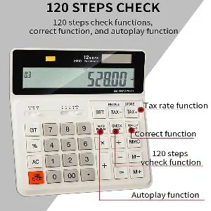 Digital Glass Button Business Calculator (EID-SPECIAL)