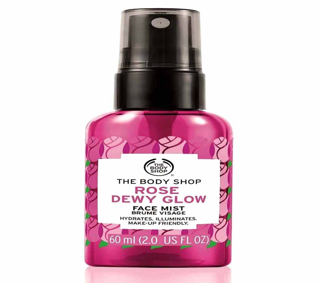Body Shop Rose Dewy Glowফেস মিস্ট 60ml-UK বাংলাদেশ - 1165739