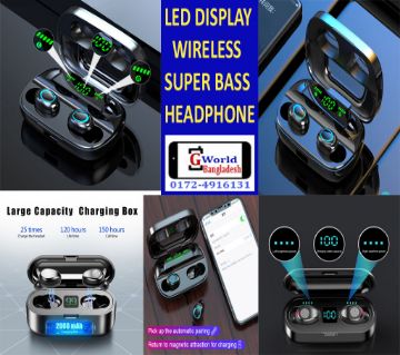 LED Display  Bluetooth Wireless  Earphone 