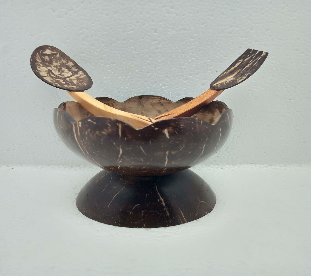 Coconut Shell Bowls with Spoon set বাংলাদেশ - 1207193