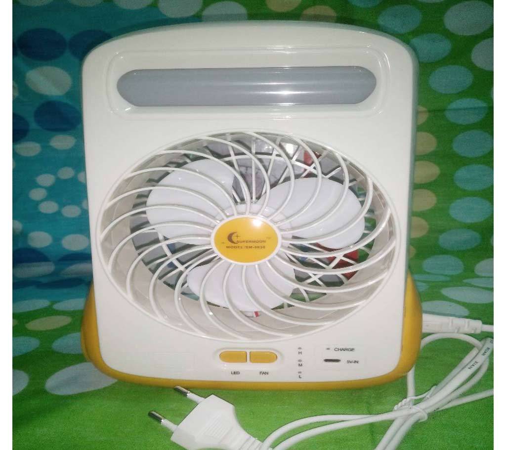 Rechargeable Fan with Light বাংলাদেশ - 664023