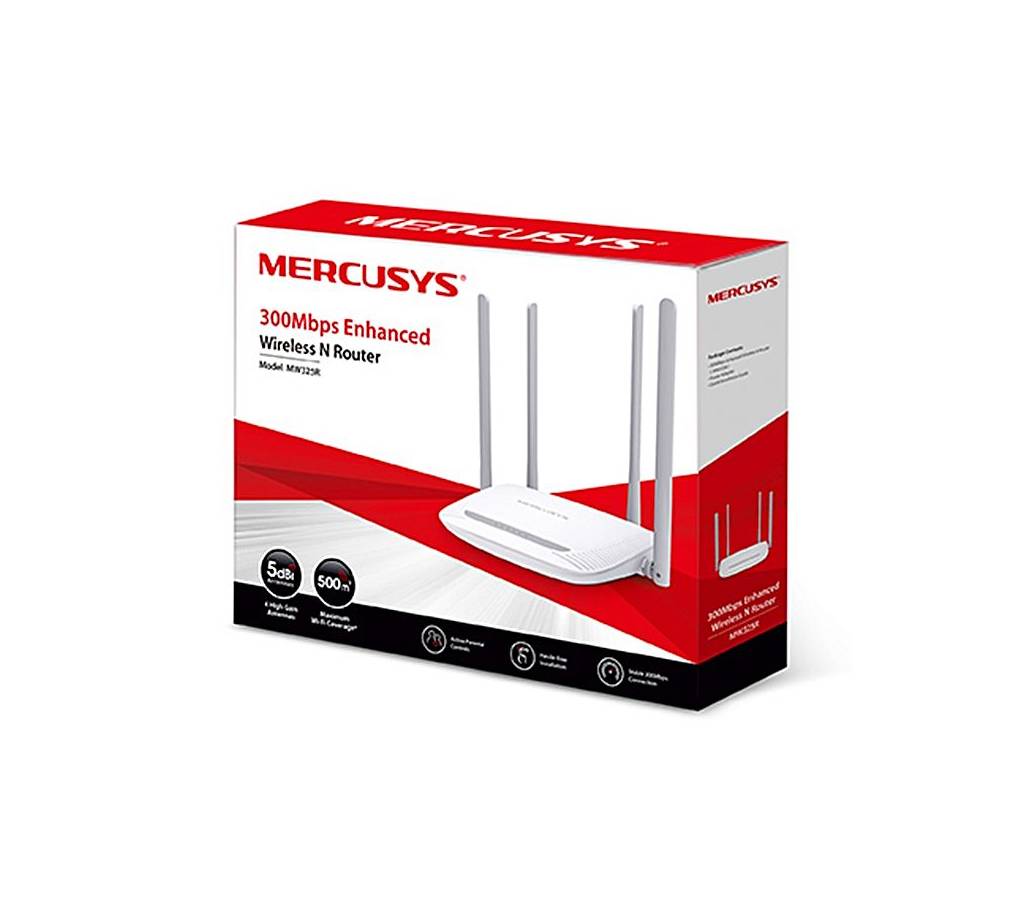 Mercusys রাউটার Wi-Fi/ওয়্যারলেস -300Mbps (4 অ্যান্টেনা) বাংলাদেশ - 698145