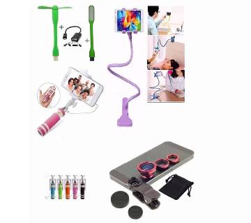 6 IN 1 Mobile Accessories Combo 