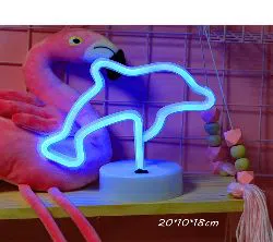 Pinapple Dolphin Heart Shape LED Wall Hanging Decoration Lamp..