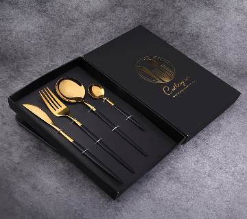 Royal Stainless Dining Cutlery Set golden 