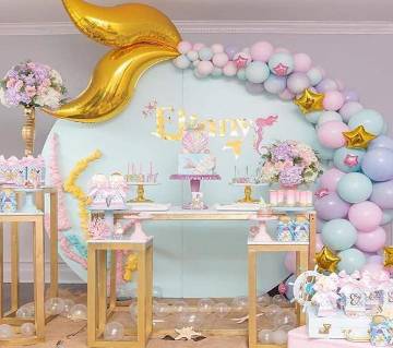 Mermaid Shape Birthday Party Decoration Latex Balloon