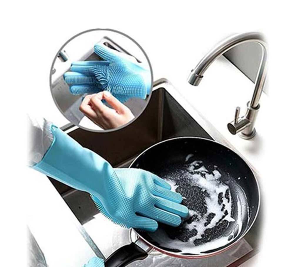Magic silicone dish wash hand Gloves বাংলাদেশ - 1031855