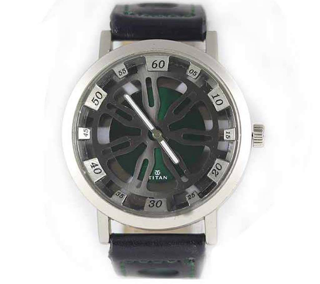 Titan Men's Wrist Watch- Black (কপি) বাংলাদেশ - 711127