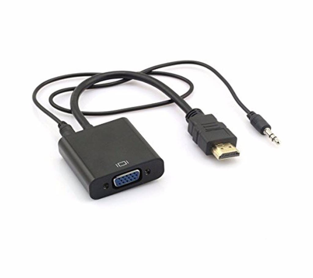 HDMI to VGA With Audio কনভার্টার ক্যাবল বাংলাদেশ - 685792