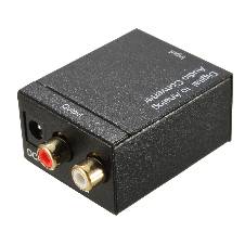 Digital Toslink to Analog Audio Converter Adapter RCA L/R