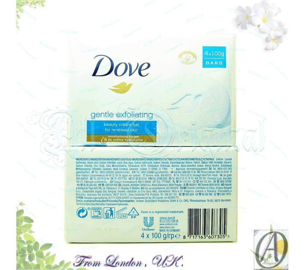 Dove Exfoliating Cream Bar (100gX4) Pack (Germany) ৭১৭৫১০ কিনুন All