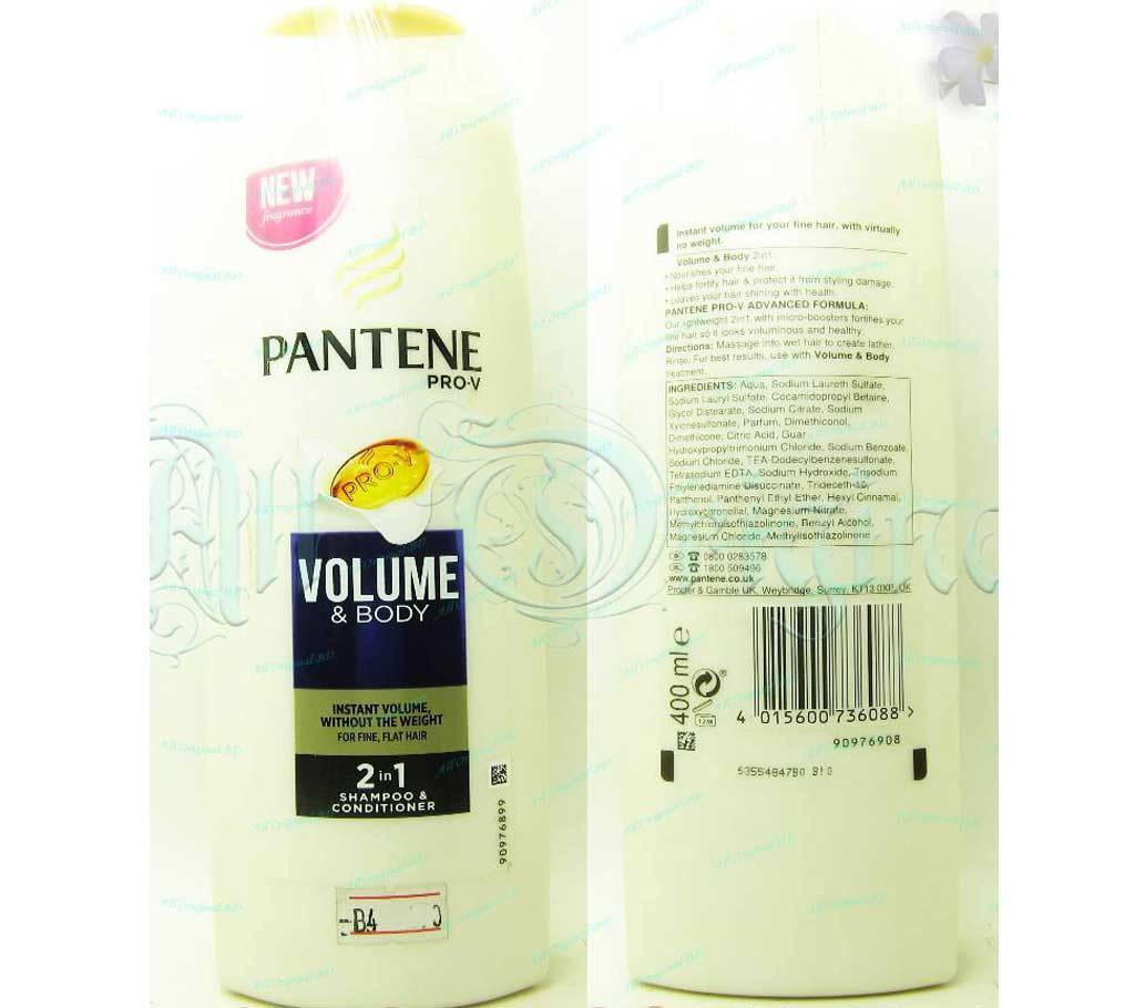 Pantene Pro-V 2in1 শ্যাম্পু ভলিউম & বডি ফাইন হেয়ার 400ml (EU) বাংলাদেশ - 718090