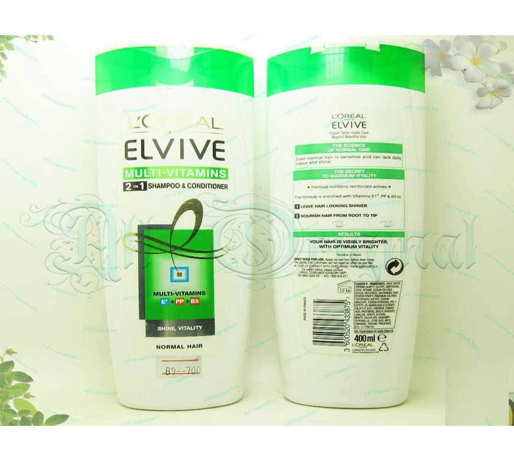 Loreal Elvive Multi Vitamins 2 In 1 Shampoo & Conditioner (France) বাংলাদেশ - 719178